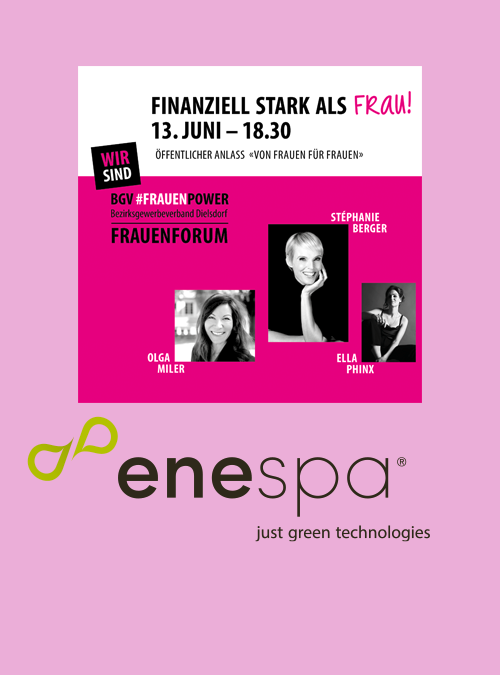 enespa AG – Eventsponsoring FrauenForum „finanziell stark als Frau“